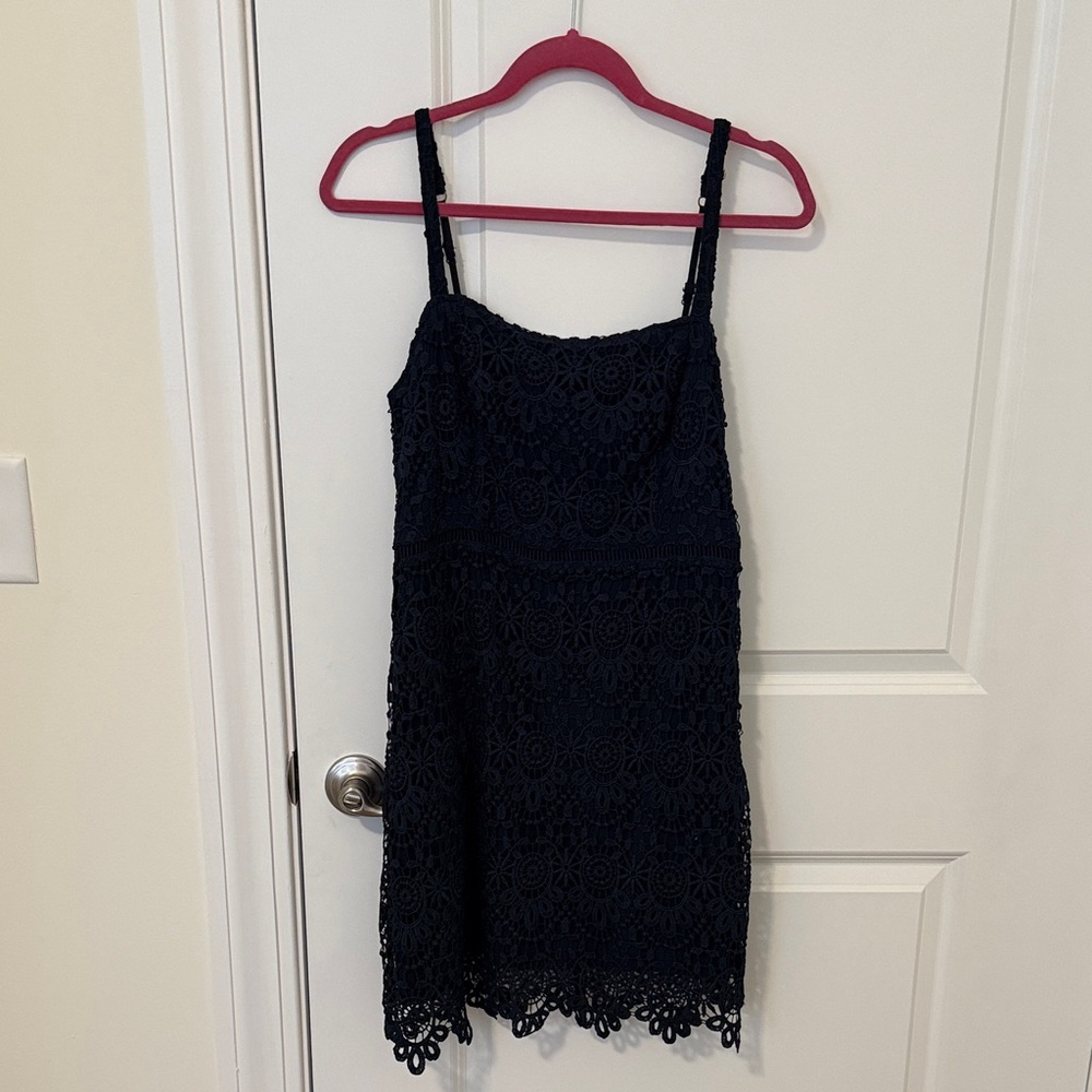 Hollister Navy Lace Mini Dress